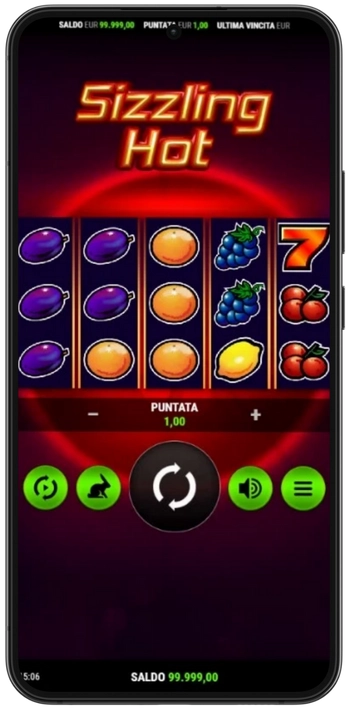 Sizzling Hot gioco