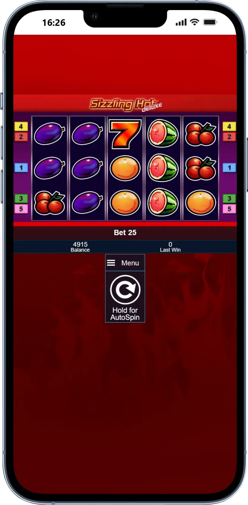 Sizzling Hot Deluxe schermata mobile 3