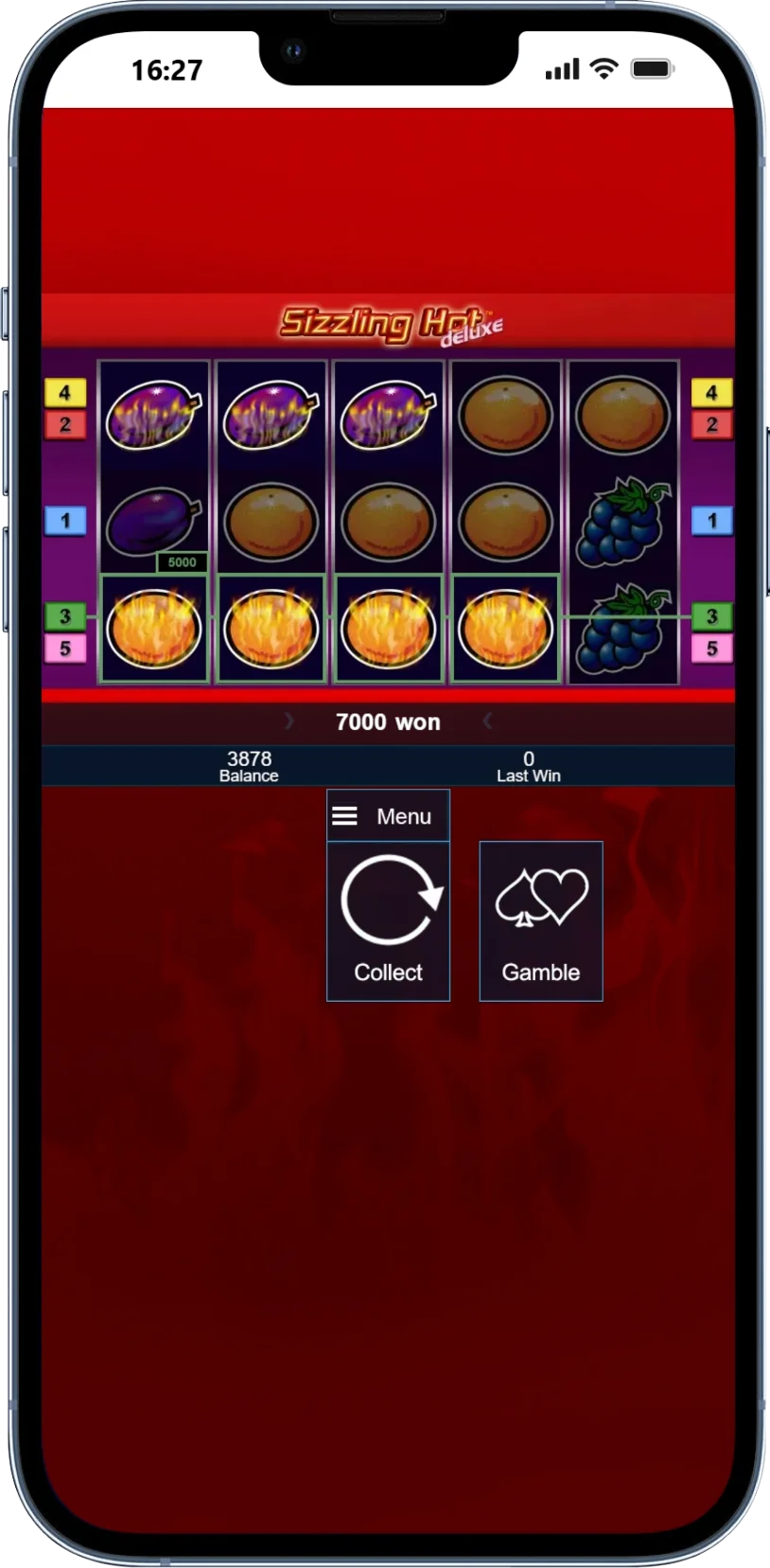 Sizzling Hot Deluxe schermata mobile 5